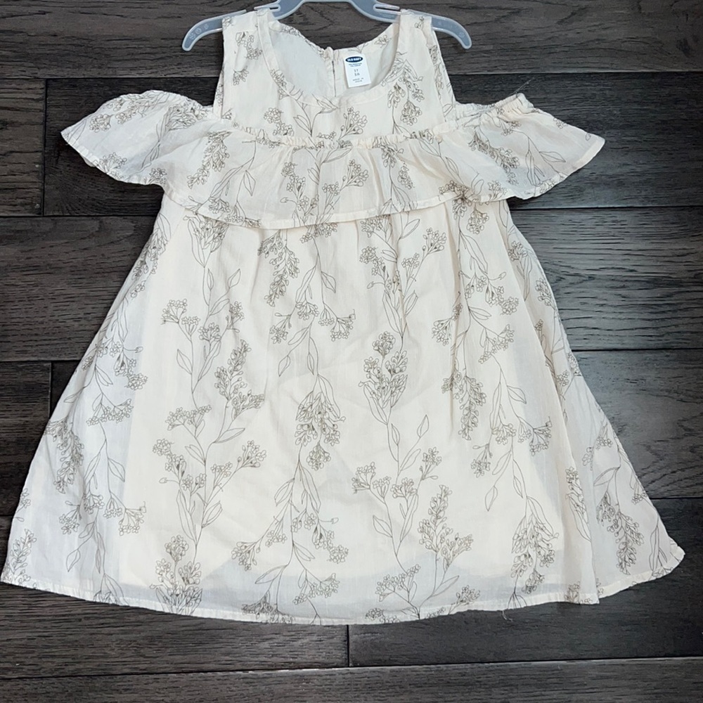 Old Navy toddler girl off the shoulder dress